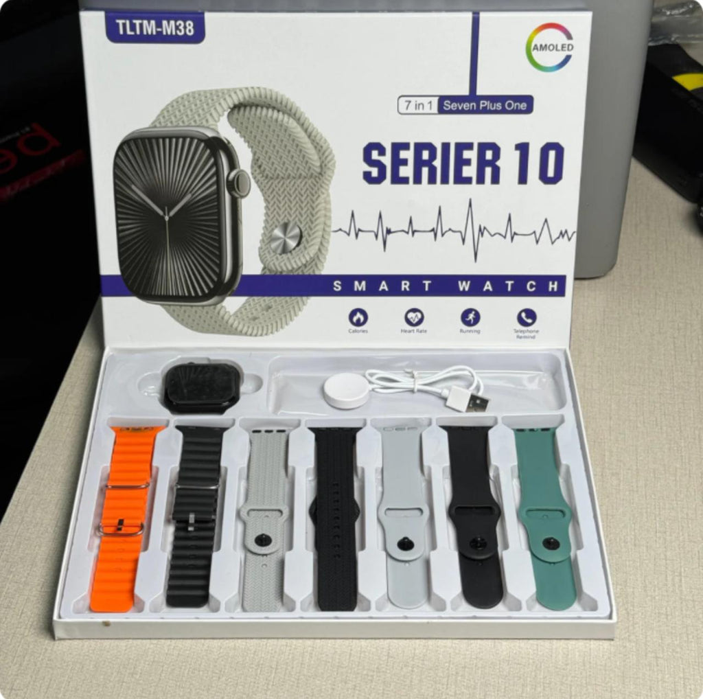 7 in 1 Series 10 Smart Watch (7 straps)